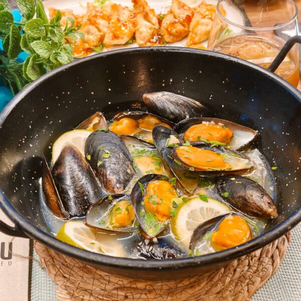 Mejillones al vapor