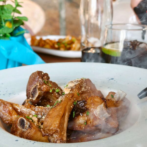 Costillas con salsa asiatica ahumadas